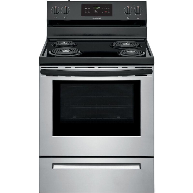 5.3 CuFt 30" Electric Range Coil Top Stainless